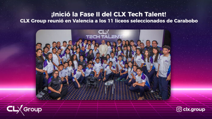 ¡Inició la Fase II del CLX Tech Talent! CLX Group reunió en Valencia a los 11 liceos participantes de Carabobo